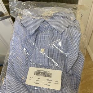 Brooks Brothers, non iron blue men’s dress shirt size 15, 33